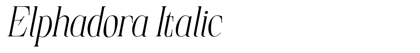 Elphadora Italic